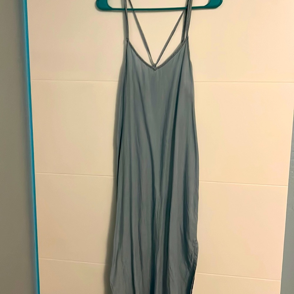 Light blue maxi dress